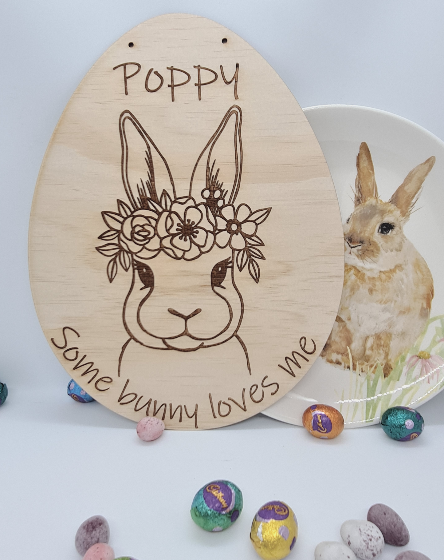 Some Bunny loves me plaque