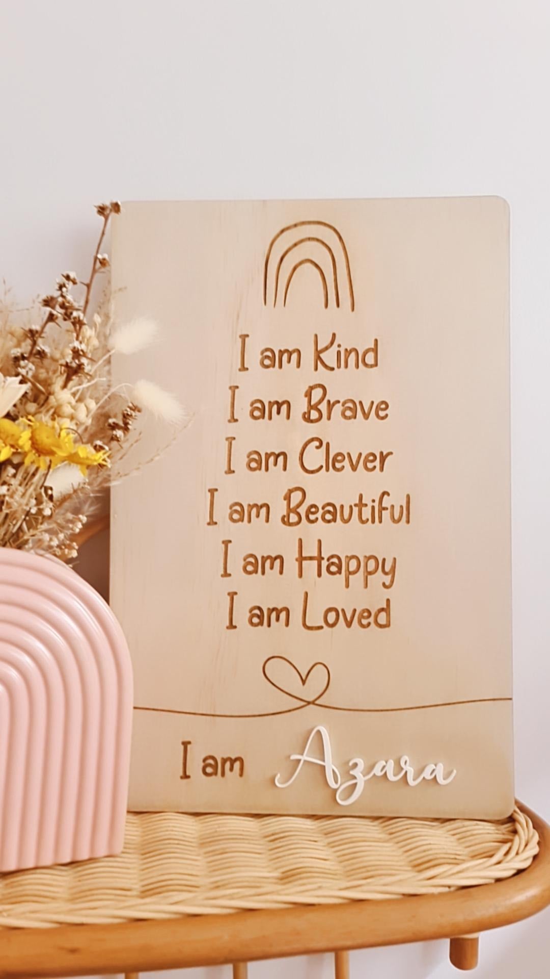 Personalised Affirmation Board