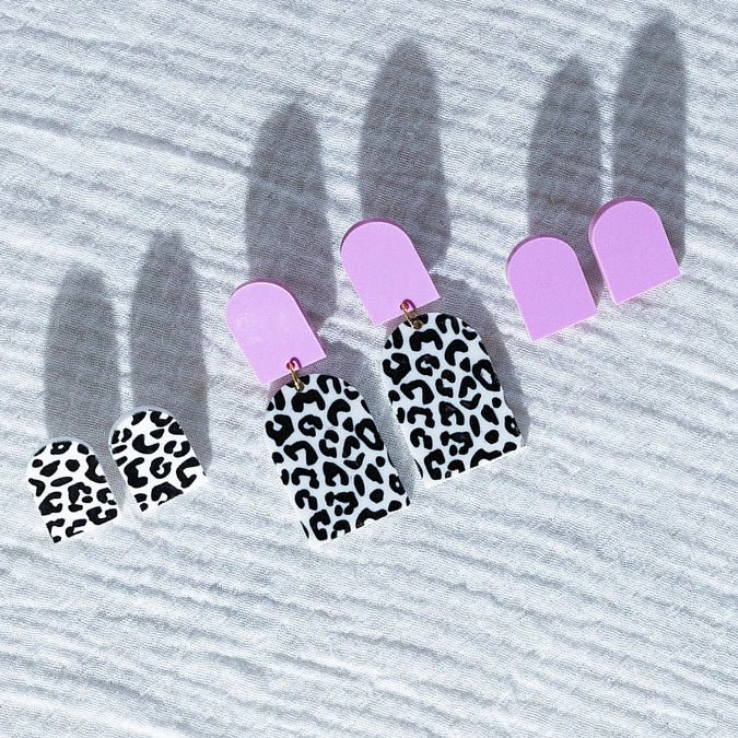 Lilac Arch Earrings