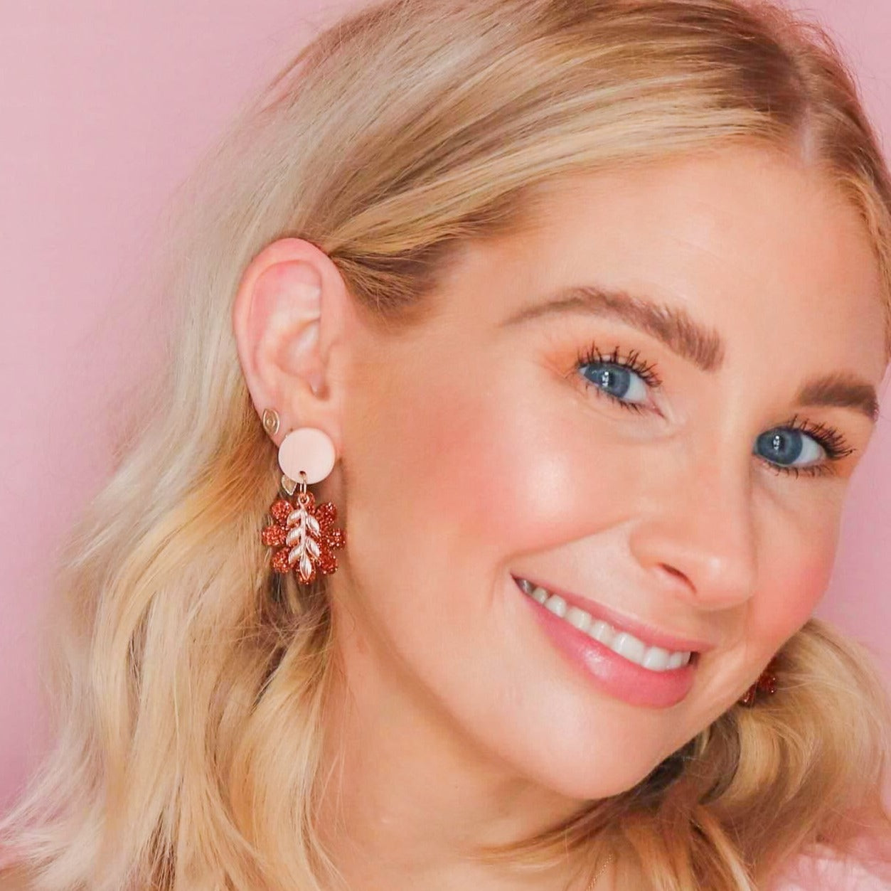 'Gold Leaf ' Flower Earrings