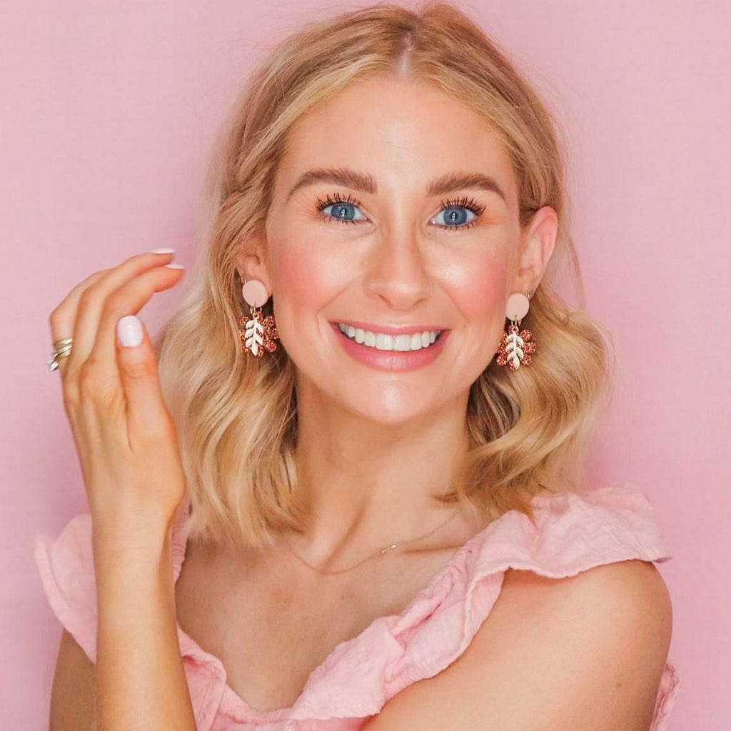'Gold Leaf ' Flower Earrings