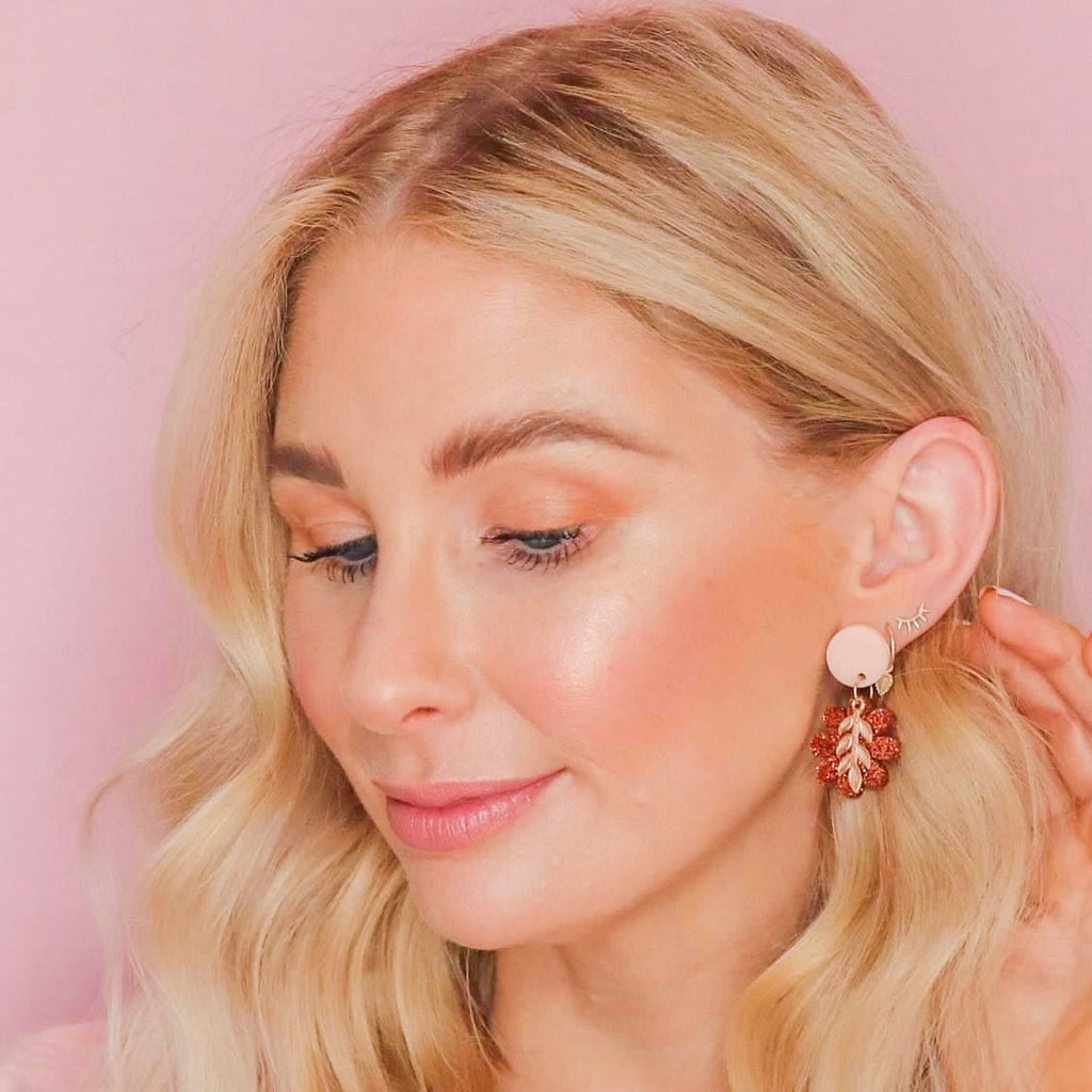'Gold Leaf ' Flower Earrings