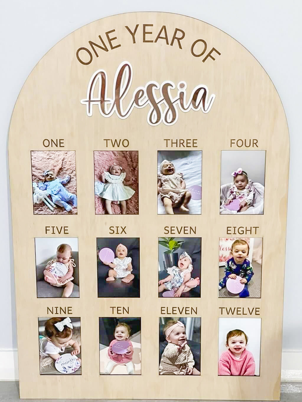 'One Year Of' Birthday Board