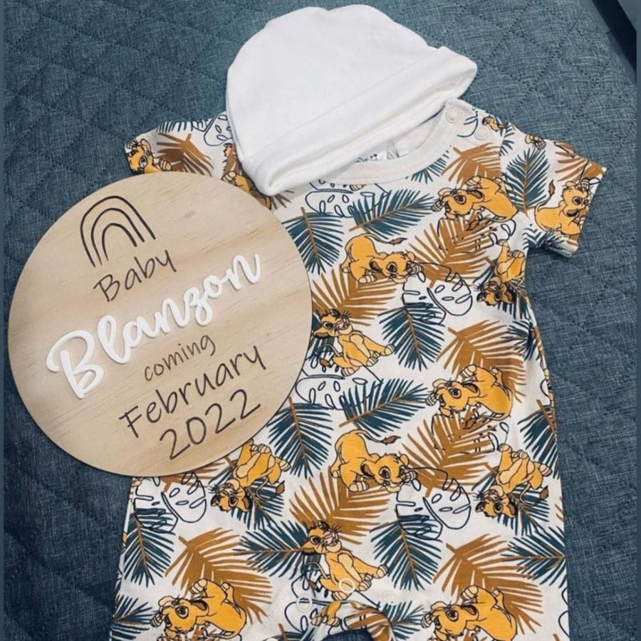 Pregnancy Announcement Plaque