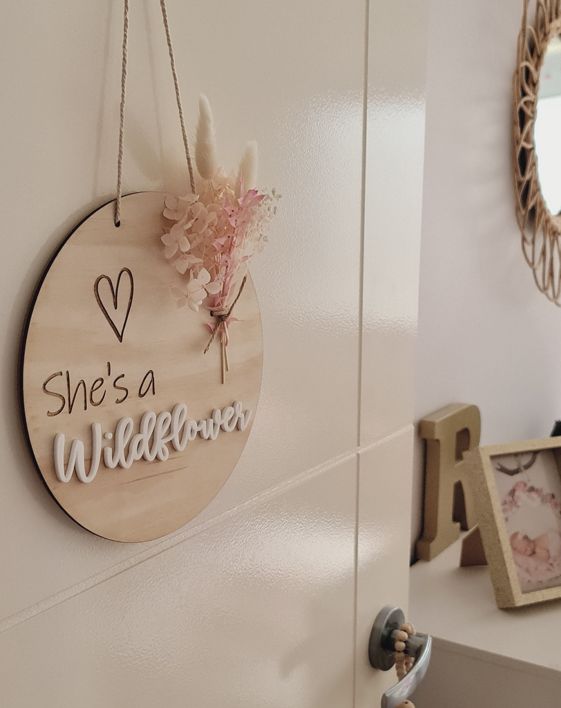 She's a Wildflower Wall Plaque