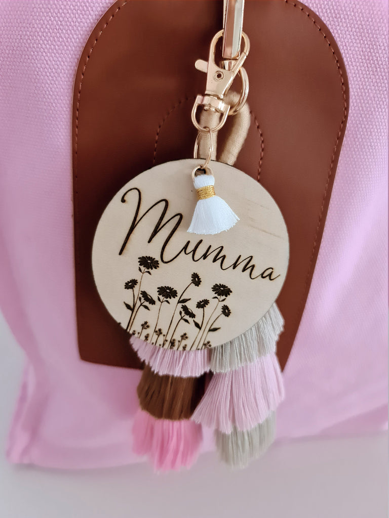Floral design Bag Tag