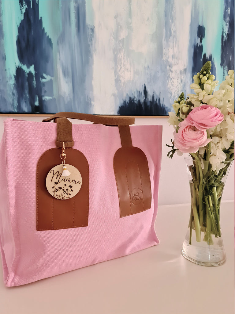 Floral design Bag Tag