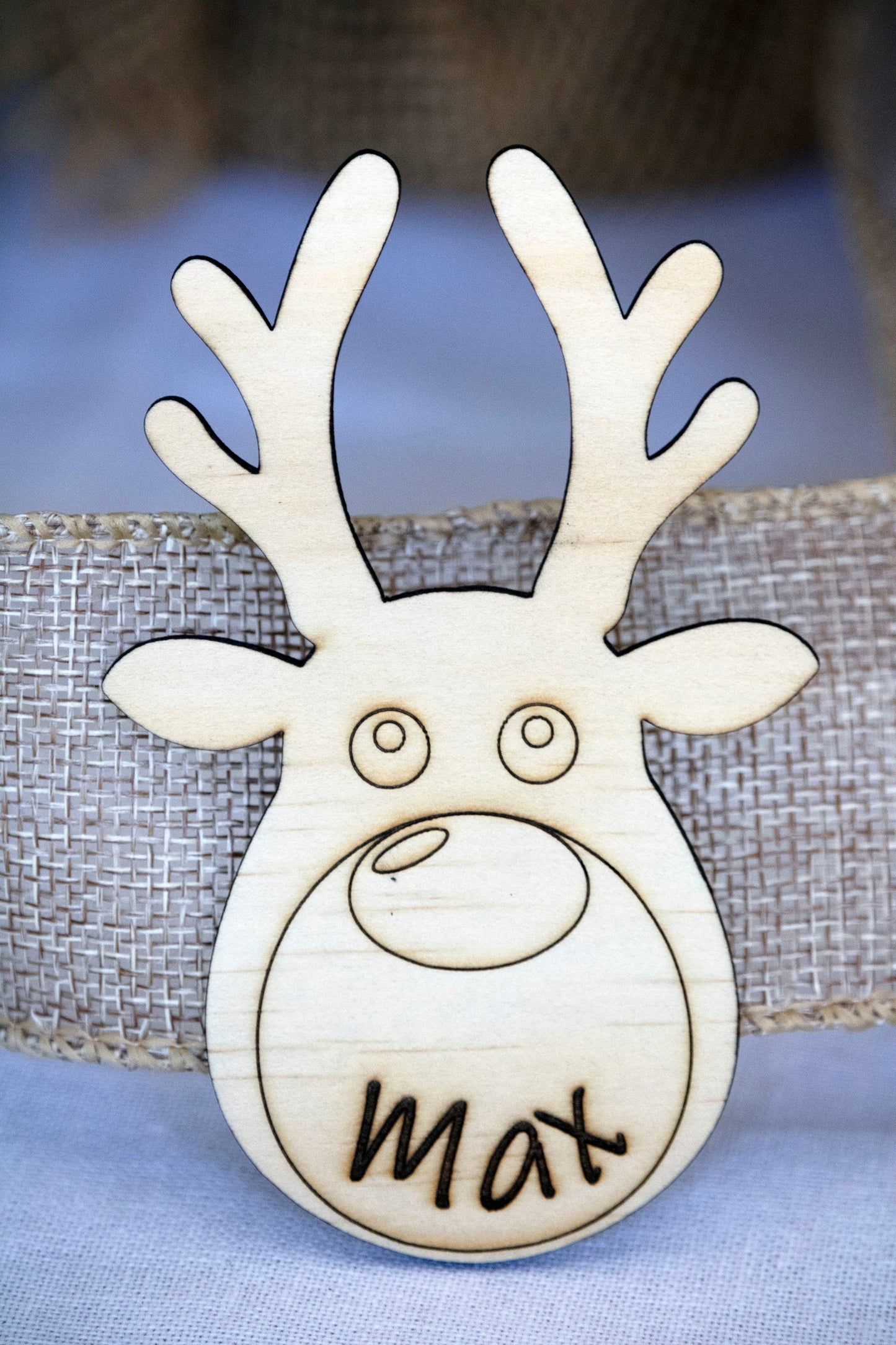 Christmas Place Settings ◽ Reindeer Table Decorations ◽ Name Place Cards ◽ Personalised Timber Place Cards